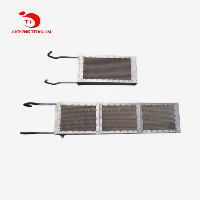 titanium anode baskets for silver electrowinning